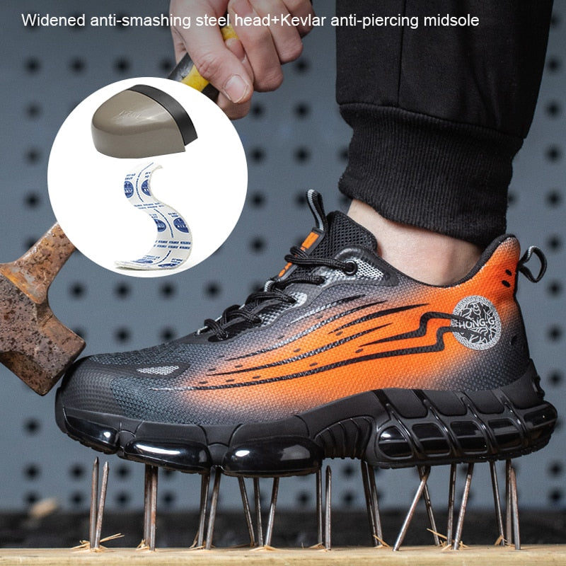 Men Air Cushion Sport Safety Protective Shoes