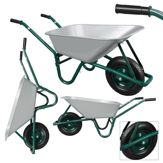 AIRAJ Wheelbarrow Garden Transport Tool Professional Heavy-duty Trolley Cart