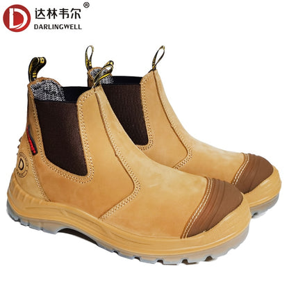 DARLINGWELL Men Waterproof Hunting Boots Leather