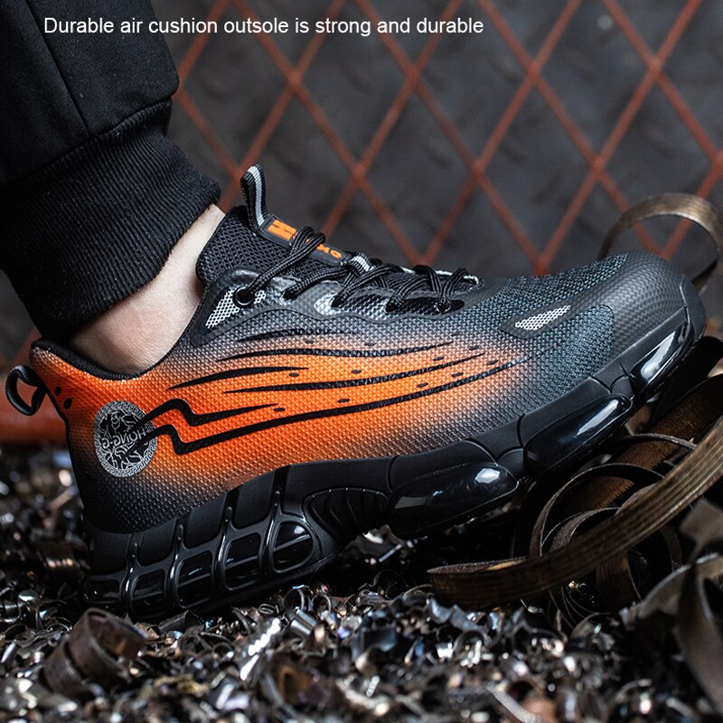 Men Air Cushion Sport Safety Protective Shoes