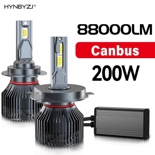 200W LED Canbus 88000LM Car Headlight